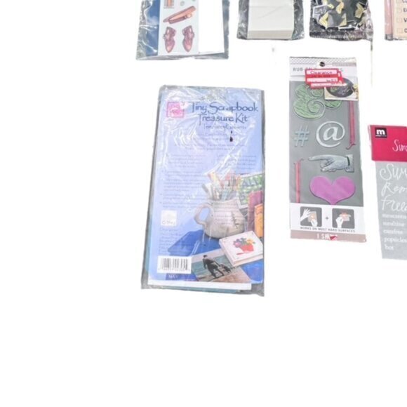 Craft Lot Stickers and More Scrapbooking Card Making Embellishments NEW - Picture 2 of 16